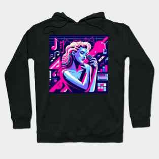 Vaporwave Diva 1980s Model Hoodie